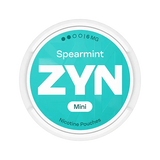 ZYN Spearmint Mini - 6mg - intense, mellow, smooth spearmint flavour, all-white nicotine pouch by PMI