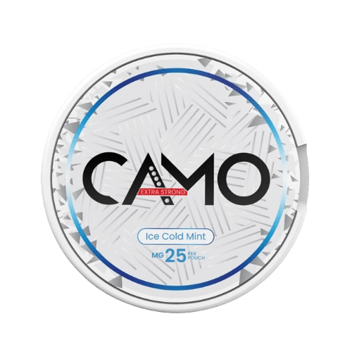 CAMO Ice Cold Mint - 25mg - mint flavour. all-white nicotine pouch by Global Snus UAB