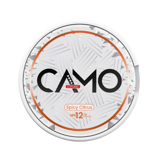 CAMO Spicy Citrus - 12mg - spicy citrus flavour. all-white nicotine pouch by Global Snus UAB