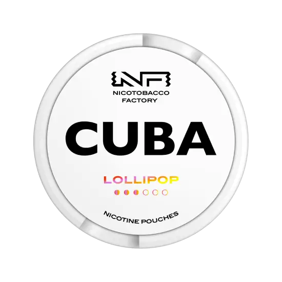 Cuba White Lollipop - lollipop flavour, all-white nicotine pouch by Nico Tobacco