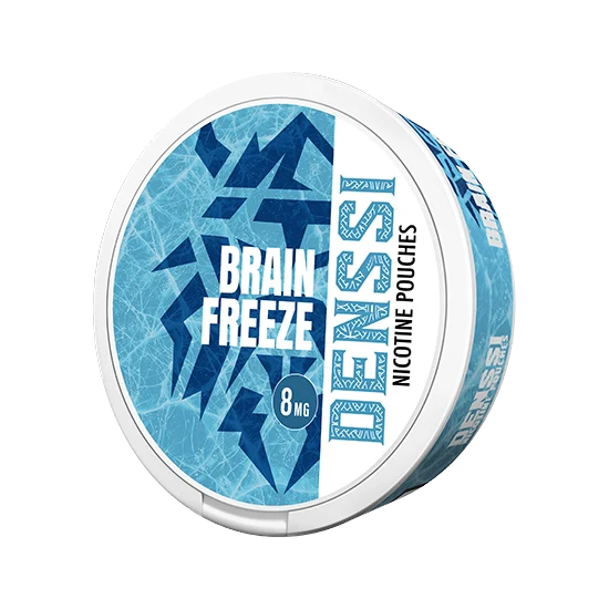 DENSSI Brain Freeze - 5.6mg - frosty Mint flavour, all-white nicotine pouch by Denssi