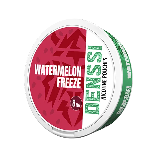 DENSSI Watermelon Freeze - 5.6mg - crisp Watermelon flavour, all-white nicotine pouch by Denssi