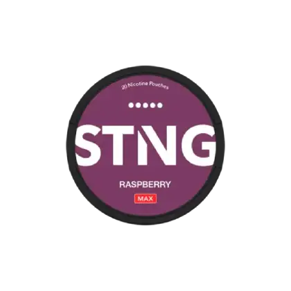 STNG Raspberry MAX - raspberry flavour, all-white nicotine pouches by Nordic Express