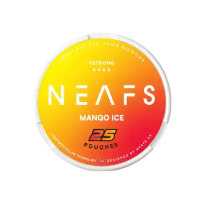NEAFS Mango Ice - Extra Strong - mango ice flavour, all-white nicotine pouch by NEAFS