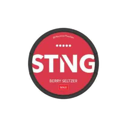 STNG Berry Seltzer MAX - berry seltzer flavour, all-white nicotine pouches by Nordic Express