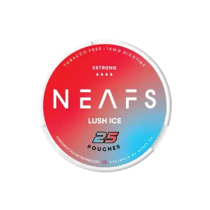 NEAFS Lush Ice - Extra Strong - lush ice flavour, all-white nicotine pouch by NEAFS