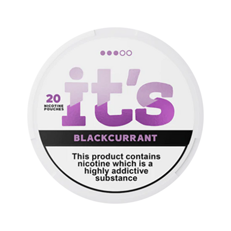 it's blackcurrant 12mg nicotine pouches