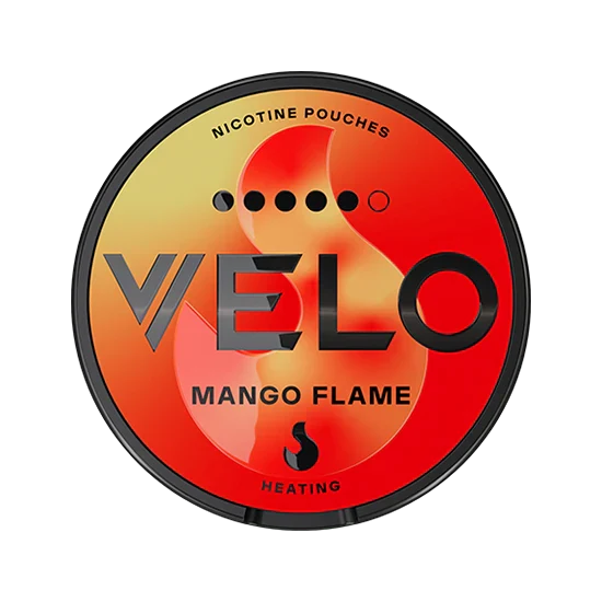 VELO Mango Flame - 14mg - zesty, bold mango flavour, all-white nicotine pouch by BAT