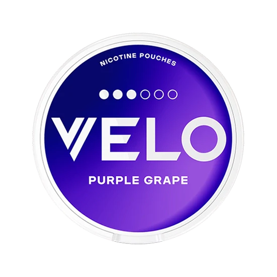 VELO Purple Grape - 8mg - zesty, bold grape flavour, all-white nicotine pouch by BAT