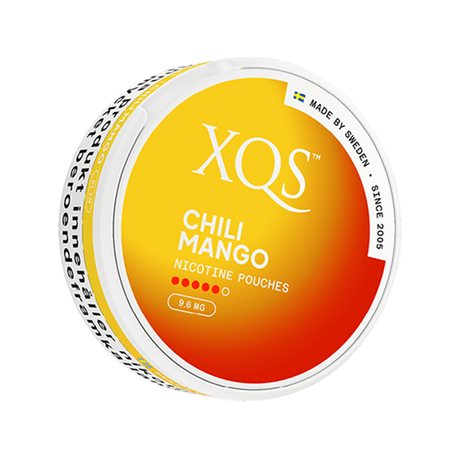 xqs chili mango nicotine pouches 9.6mg