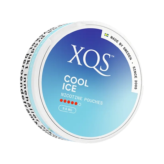 xqs cool ice nicotine pouches 9.6mg