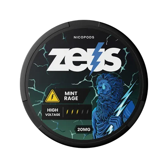 ZEUS Mint Rage - 10mg - zesty, bold mint flavour, all-white nicotine pouch by NicoTech OU