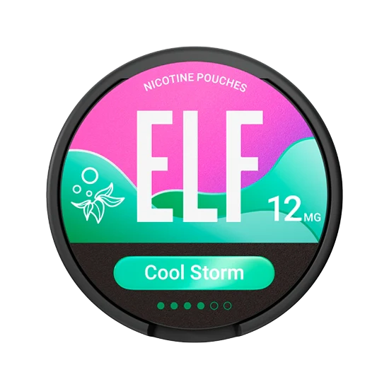 ELF Cool Storm - 12mg - mint flavour, all-white nicotine pouch by Elf Bar