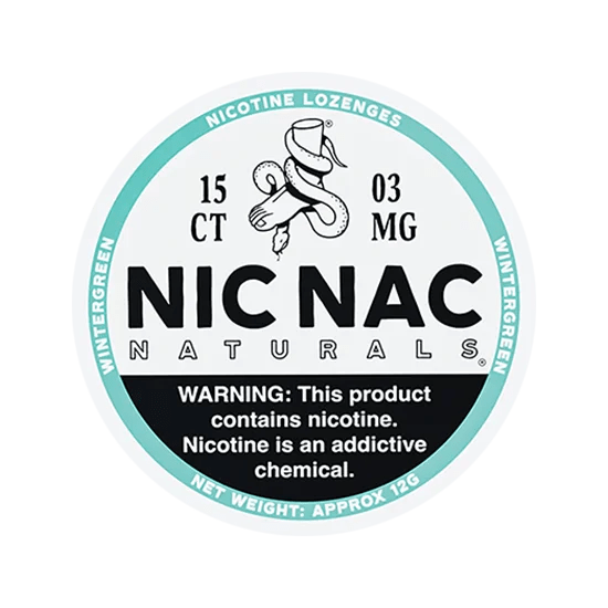 NIC NAC Wintergreen – 6 mg (Nicotine Lozenges)