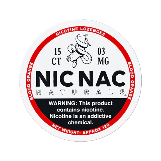 NIC NAC Blood Orange – 3 mg Nicotine lozenges