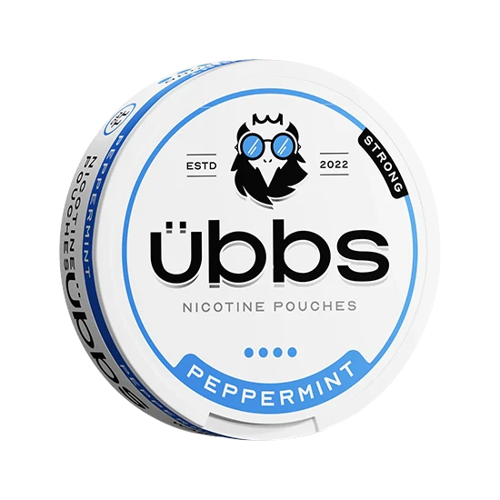 Übbs Peppermint Strong - Peppermint flavour, all-white nicotine pouch by RV Karma Limited