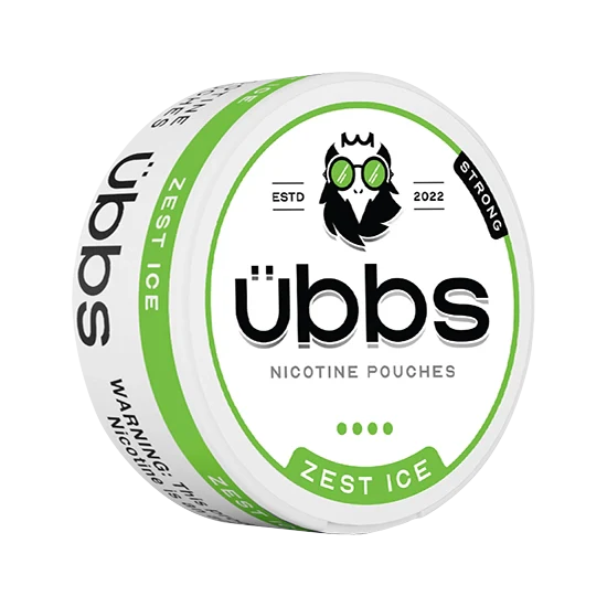 Übbs Zest Ice Strong - Citrus flavour, all-white nicotine pouch by RV Karma Limited