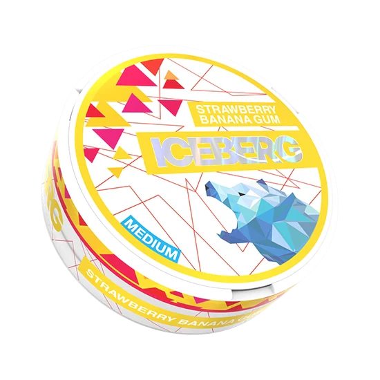 ICEBERG Strawberry Banana Gum Medium – 12mg