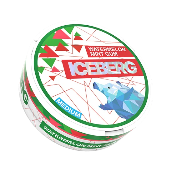ICEBERG Watermelon Mint Gum Medium – 12mg